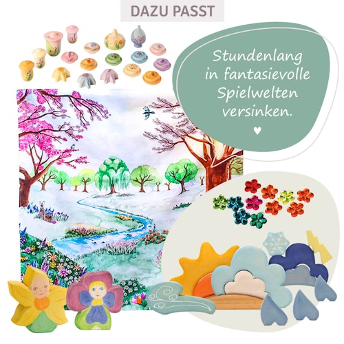 Flower Meadow 18 Holzfiguren