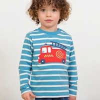 Langarmshirt Feuerwehr Streifen