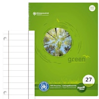 Collegeblock liniert mit Rand – Lineatur 27, DIN A4 70 g/m2