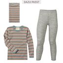 Vorschaubild Wolle Seide Langarmshirt Kinder geringelt Pastell 116