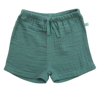 Kurze leichte Musselin Shorts Seagreen