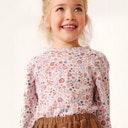 Vorschaubild Lockereres Langarmshirt Herbstblüten