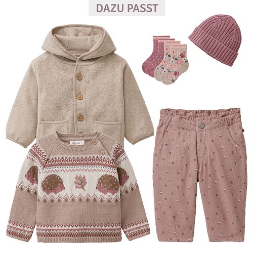 Fleece-Jacke beige