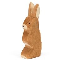 Hase Ohr hoch Holzfigur 6,5 cm hoch