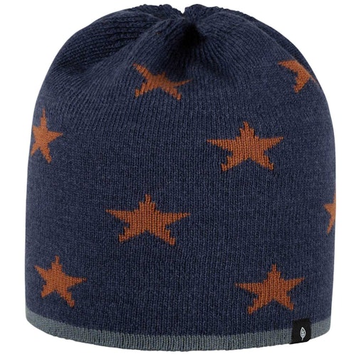 Wolle Seide Mütze Sterne
