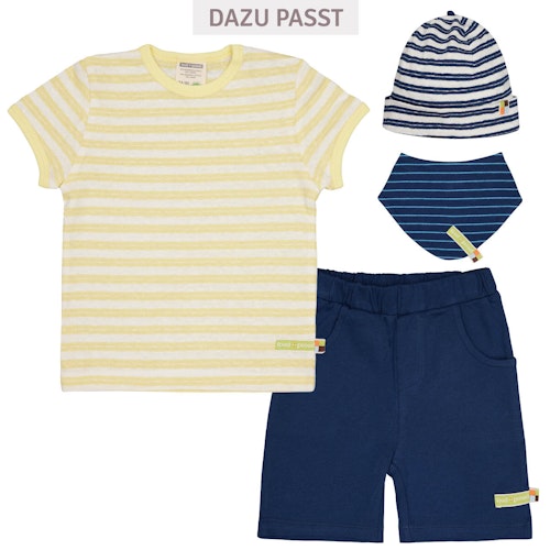 Leichtes Leinen Shirt kurzarm Streifen