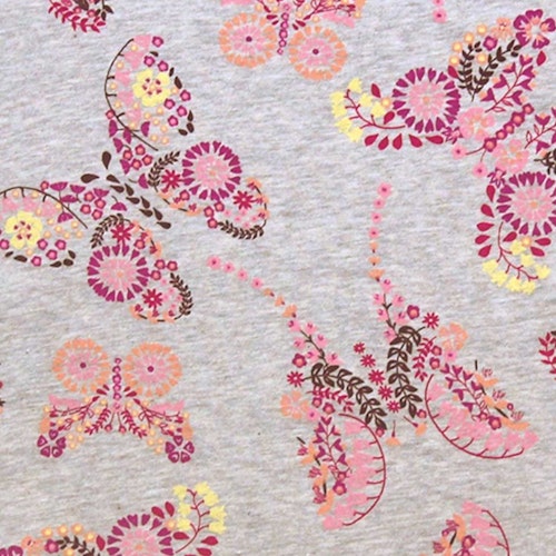 Leichte, lockere Jersey Hose Schmetterlinge