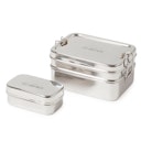 Vorschaubild Bestseller Edelstahl Brotbox + Snackbox 1l 15 x 11 x 7,8 cm