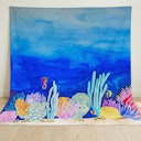 Vorschaubild Spieltuch Bio-Baumwolle Korallenriff 100 x 100 cm