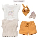 Vorschaubild Leichte Musselin Shorts honiggelb