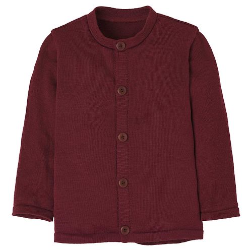 Strickjacke aus Schurwolle mit Knopfleiste