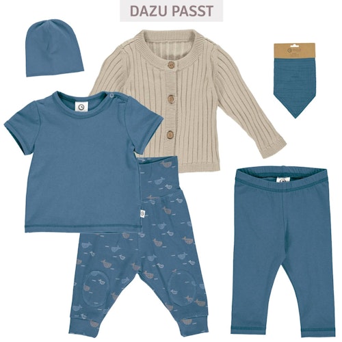 Dreiecktuch Musselin indigo
