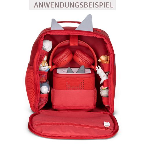 tonies Rucksack in Rot für unterwegs