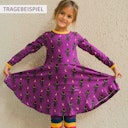 Vorschaubild Langarm Flatterkleid