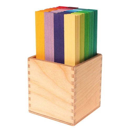 Leonardo Stäbchen bunt, 100 Stück in Holzbox