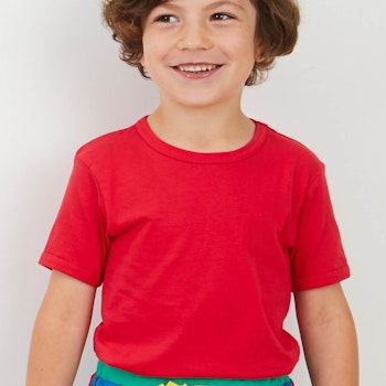 Basic T-Shirt kurzarm rot