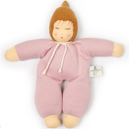 Nanchen Walnussbaby Puppe – hellrosa