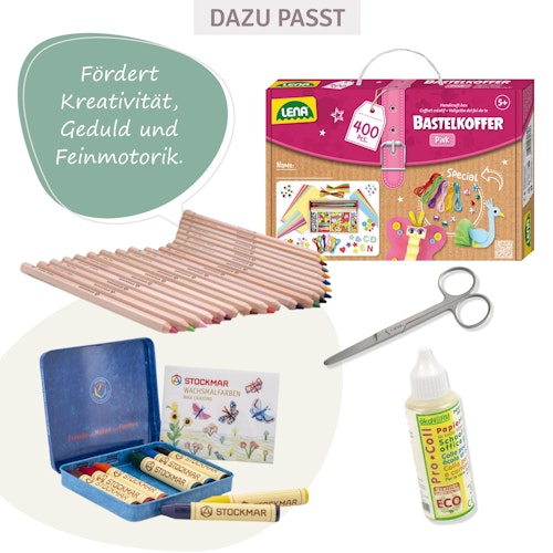 Bastelkoffer pink 400 Teile ab 5 Jahren