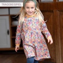 Vorschaubild Feder-Druck Flatterkleid Sweat