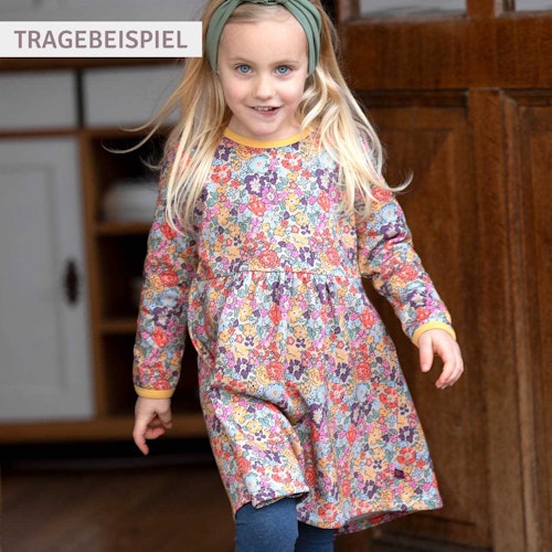 Feder-Druck Flatterkleid Sweat