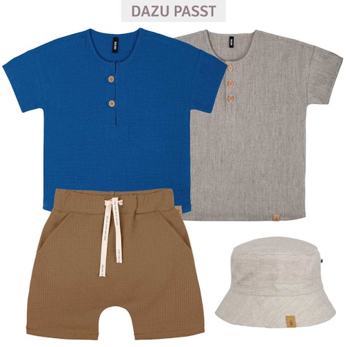Leichte Shorts in Waffeloptik
