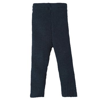 Mitwachsende Strickleggings Merinowolle Indigo