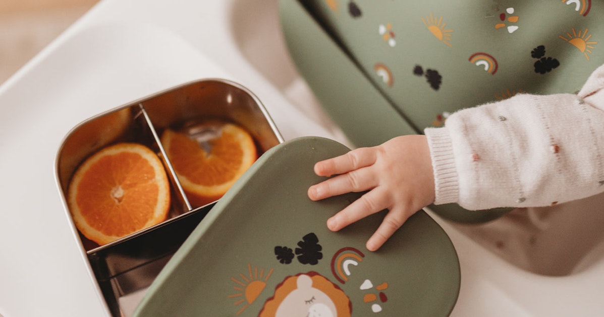 Lilliputiens Lunchbox - Kinder broodtrommel Magic Joe - Blik op Hout Lilliputiens Lunchbox - Kinder broodtrommel Magic Joe - Blik op Hout