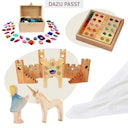 Vorschaubild Spieltuch Seide weiß klein 53 x 53 cm