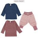 Vorschaubild Babyhose Wollplüsch breite Bündchen