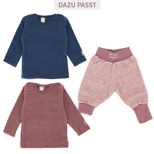 Babyhose Wollplüsch breite Bündchen