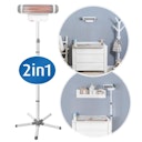 Vorschaubild 2in1 Wickeltisch - Heizstrahler - Stand- od. Wandmontage