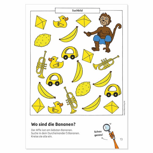 Kindergarten Mal- und Rätselblock 3 Jahre