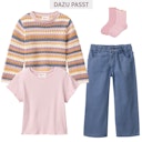 Vorschaubild Weiches Rippe T-Shirt rosa