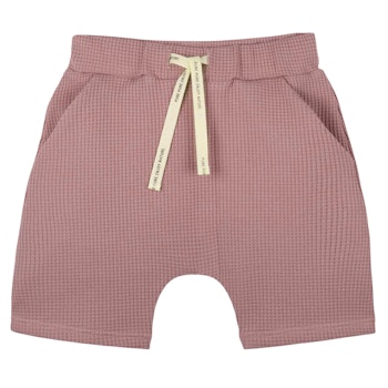 Leichte Shorts in Waffeloptik altrosa