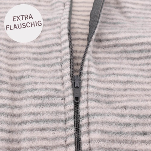 Babyschlafsack Wollplüsch mit Füßen und Ärmeln