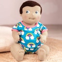 Vorschaubild Bio Stoffpuppe Baby Mädchen 45 cm