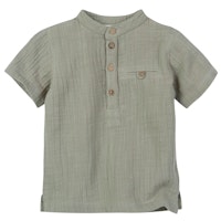 Leichtes Musselin Shirt kurzarm
