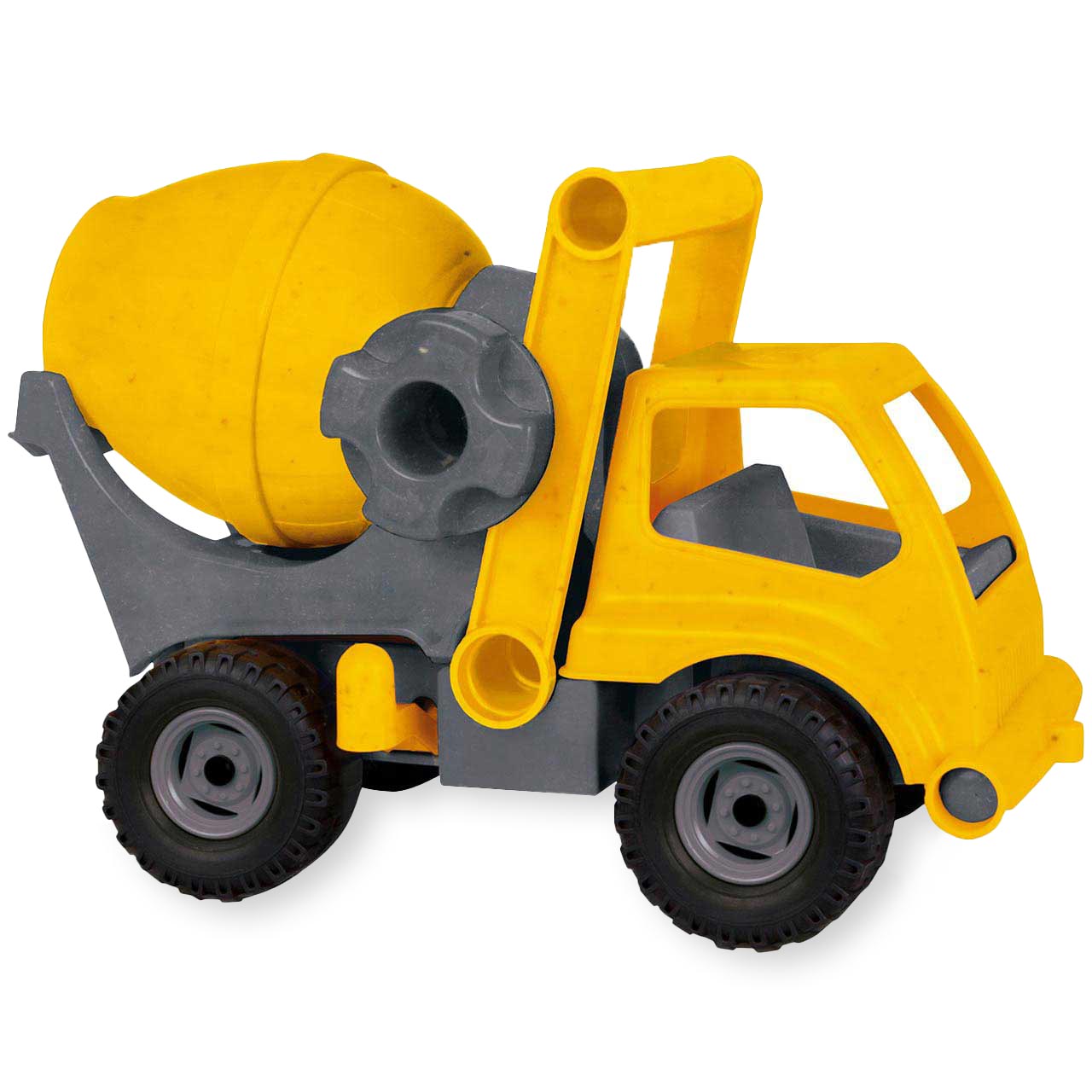 Betonmischer aus Kunststoff-Holz-Gemisch