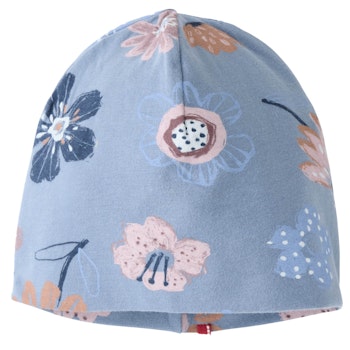Beanie Herbstblüten indigoblau