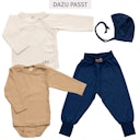 Vorschaubild Babyhose Wolle Seide breite Bündchen