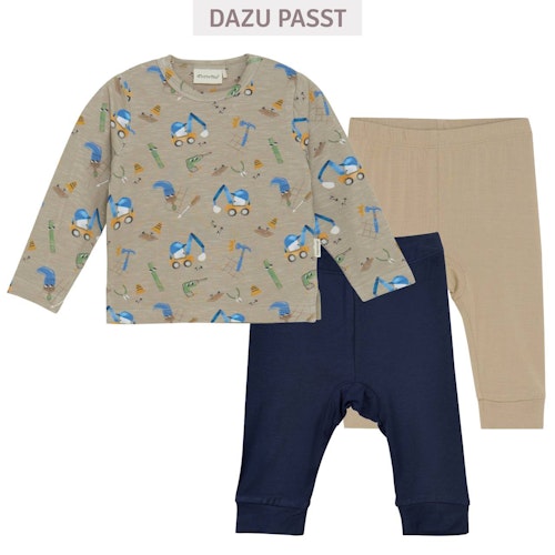 Leichtes Shirt langarm Baustellenfahrzeuge