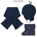 Vorschaubild Steckschal Wolle 70 cm ca. 1-3 Jahre dunkles jeans-blau