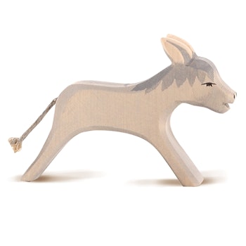 Esel laufend Holzfigur 8,5 cm