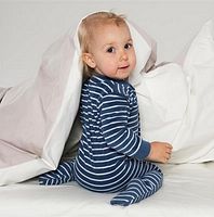 Schlafanzug Living Crafts Frottee langarm Uni