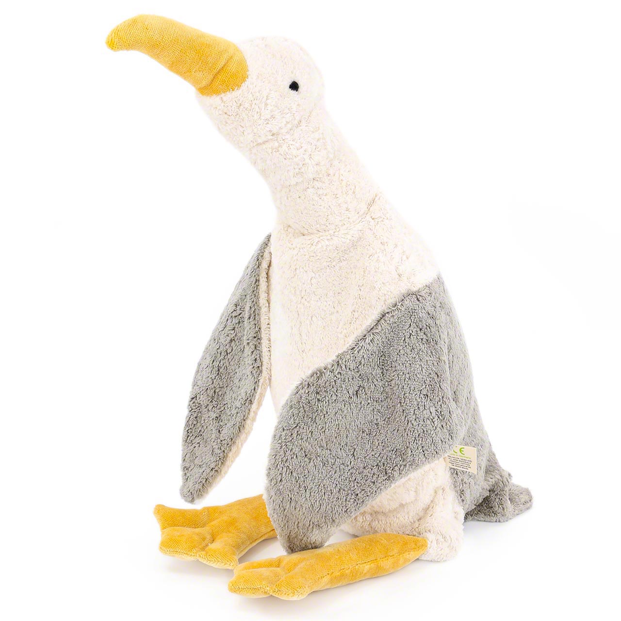 XL Kuscheltier & Wärmekissen Dinkelspelz Möwe vegan 78 cm