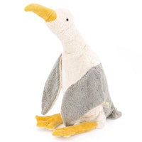 XL Kuscheltier & Wärmekissen Dinkelspelz Möwe vegan 78 cm