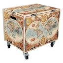 Vorschaubild Rollbox mit Deckel Weltkarte 40,5 x 45,5 x 33 cm