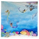 Vorschaubild Spieltuch Bio-Baumwolle Meerjungfrauen 100 x 100 cm
