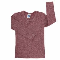 Langarmshirt Cosilana Wolle/Seide Uni