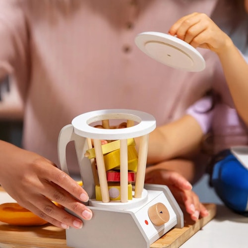 Smoothie Mixer Holz – Spielküchen-Zubehör